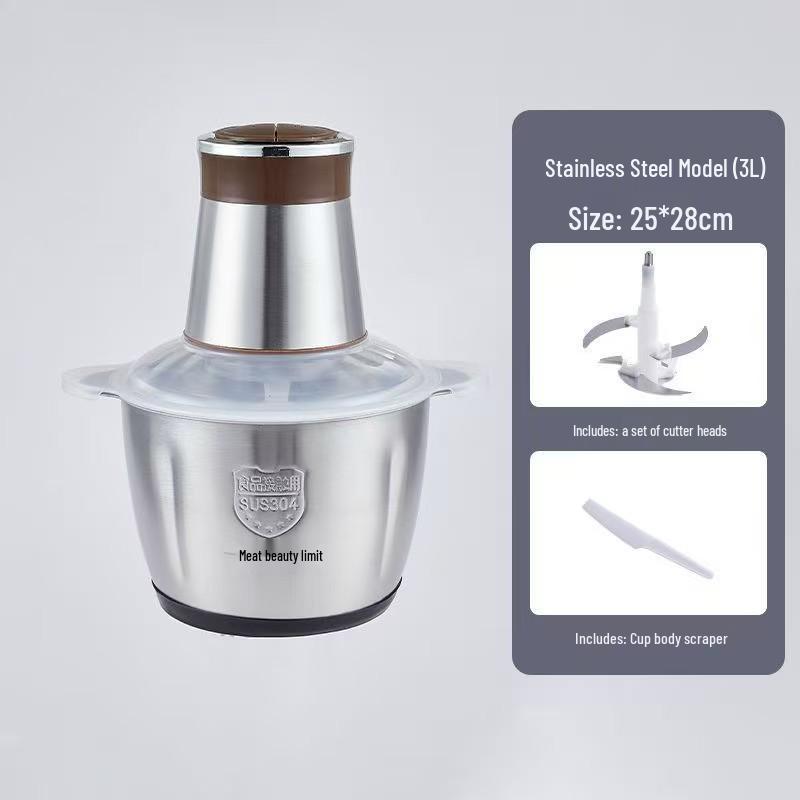 Multifunctional Stainless Steel Meat Grinder & Vegetable Masher for Baby Food