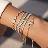 Yori New Stainless Steel Evil Eye Drop Bracelet Waterproof Metal Attractive Wrist Jewelry Accessories Wholesale Bijoux