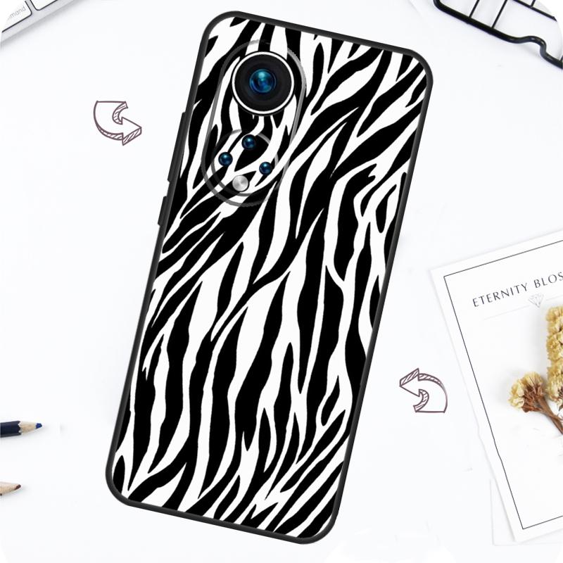 Zebra Skin Print Case For Honor Magic 7 5 6 Pro Honor 200 Pro X9b X9a X8b X8a X8 X9 X9c 50 70 90 Lite Cover