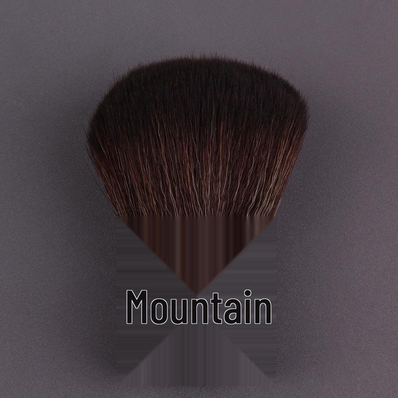 Large Kabuki Blush Brush with Mushroom Head for Loose Powder and Setting Makeup
