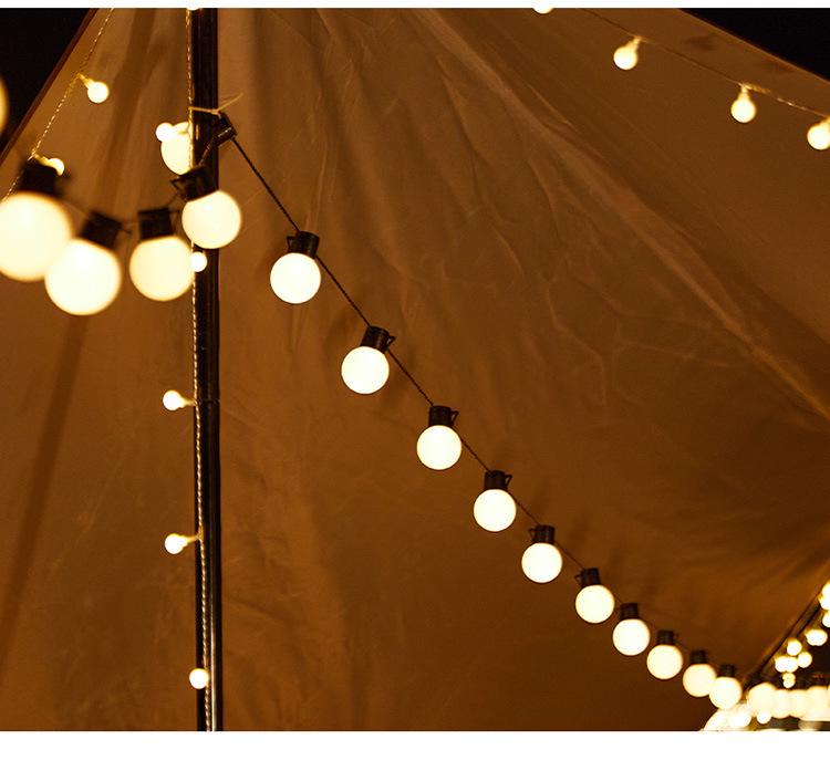 Waterproof Outdoor LED Camping Tent Atmosphere Light, G50 Large Bulb, Night Market Stall Decoration.