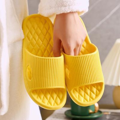 Soft Home Slippers Couple Summer Indoor Skid Proof Bathroom Slippers Sandals Hotel Solid Color Men Women Flip Flops Flat Shoes