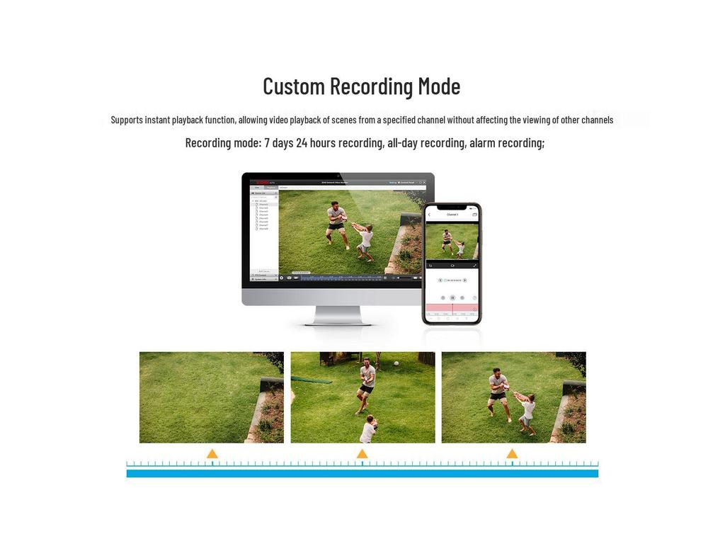 Zhoushi 8MP POE Full-Color Outdoor Camera HD Network Monitoring Kit