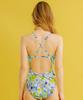 Tieseunain Sugar Pop One-Piece Crossline Bag Blue Swimsuit