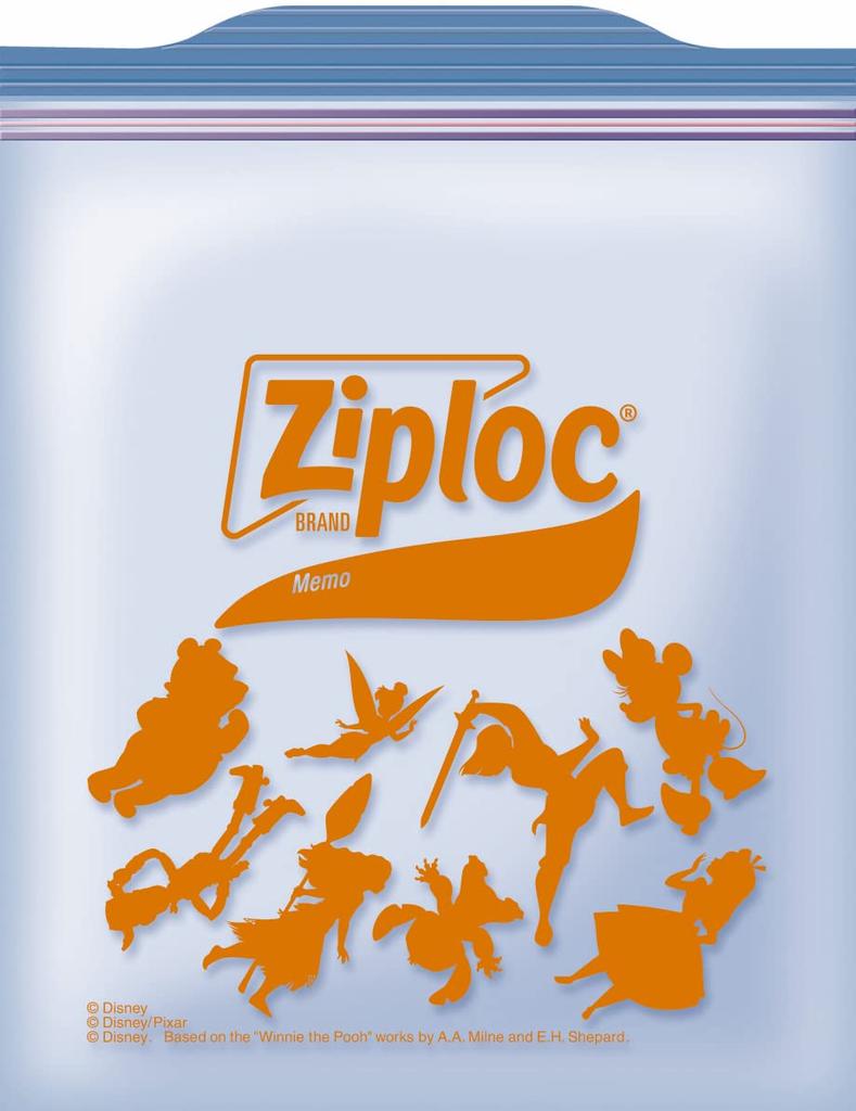 Ziploc Freezer Bags, Medium, 40 Count Disney 23
