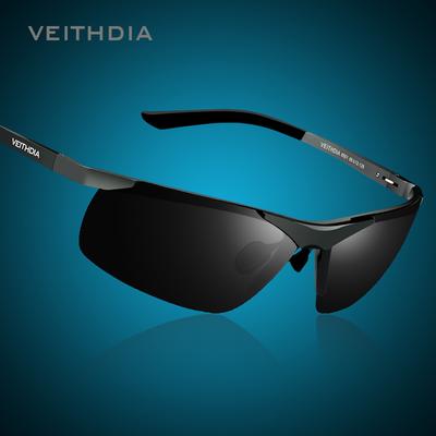 VEITHDIA Men's Polarized UV400 Mirror Sunglasses Rimless Rectangle Mens Sun Glasses Eyewear For Men