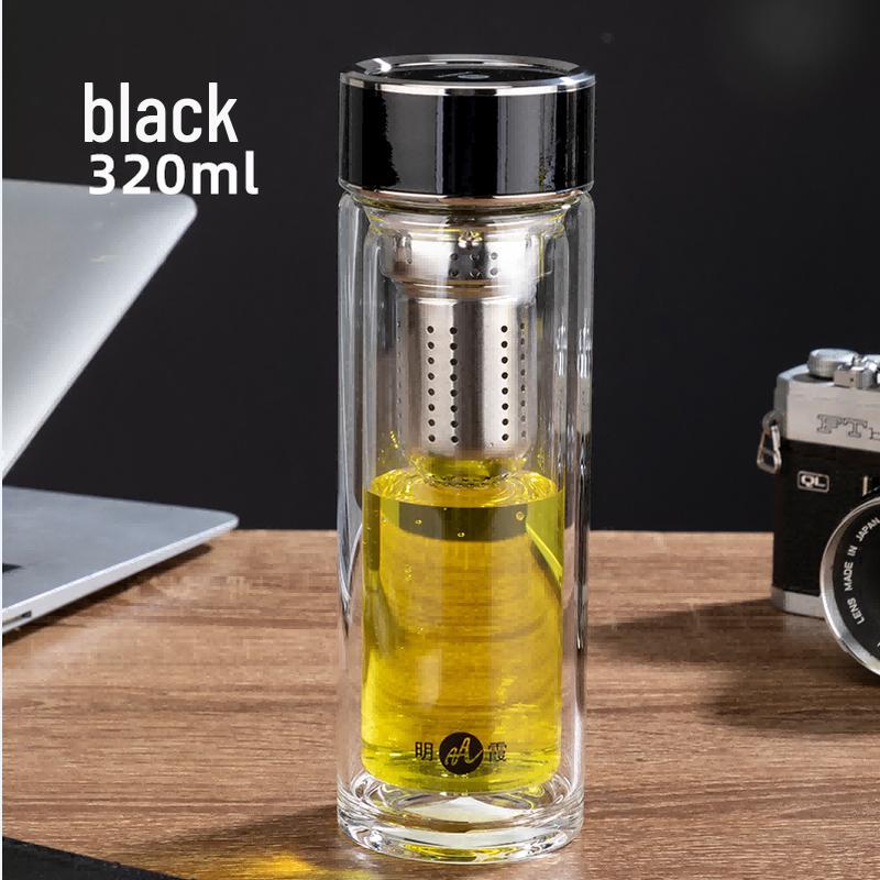 Mingxia Double-Layer Borosilicate Glass Tumbler