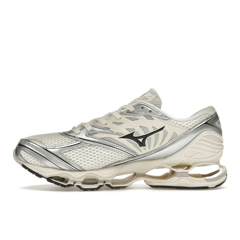 Mizuno Wave Prophecy LS Pristine Silver Unisex Sneakers Cream Black D1GA251101