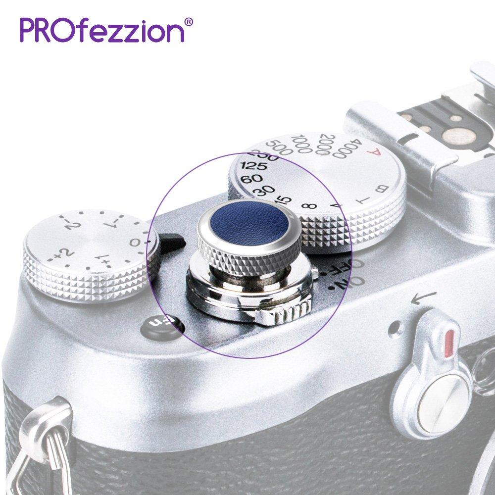 Tlačítko s měkkým uvolněním spouště Šedomodré Fuji Fujifilm X100VI X100V XT4 X100F X100T X100S X30 Olympus Sony RX10 IV III II RX1R + X-T5 X-T4 X-T30 X-T20