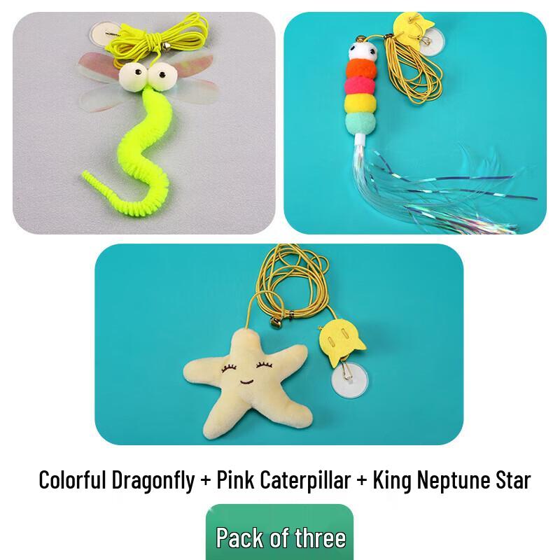 

Door-Hanging Cat Teaser Wand Toy Set