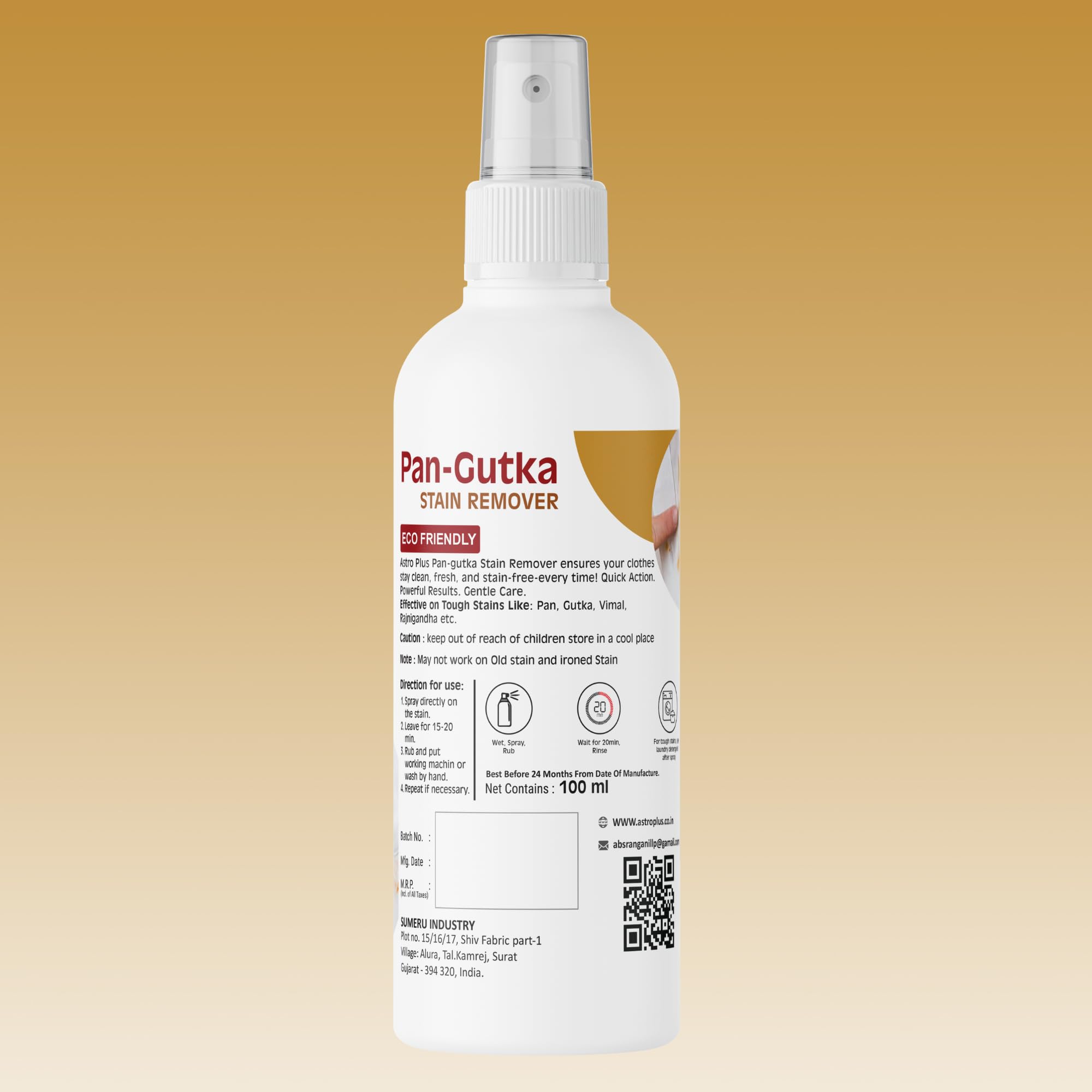 Astro Plus+ 100ml Pan Gutka Stain