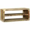 TV Cabinet with Shelf Brown 80 X 32 X 36 Cm Solid Mango Wood