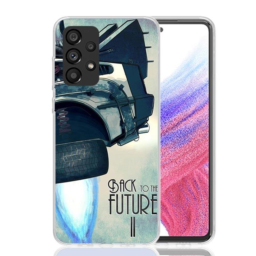 Back To The Future Time Machine Case Phone Cover for Samsung Galaxy A17 A16 A15 A14 A13 A56 A55 A54 A53 A36 A35 A34 A33 A26 A25