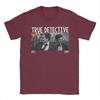 T-shirt Estive True Detective Rust Cohle Marty Hart Hippie 100% Cotone per Uomo Y2K Retro Pattern Manica Corta