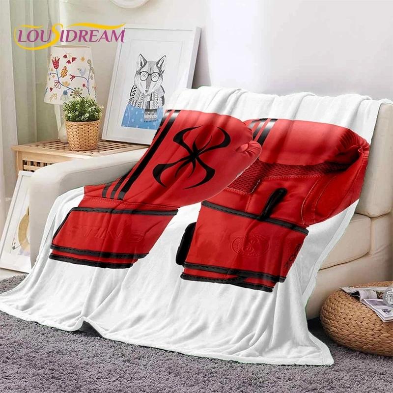 Boxing Gloves Boxer Fight Cartoon Soft Flannel Blanket for Beds Bedroom Sofa Picnic,Throw Blanket for Cover Outdoor Leisure Gift