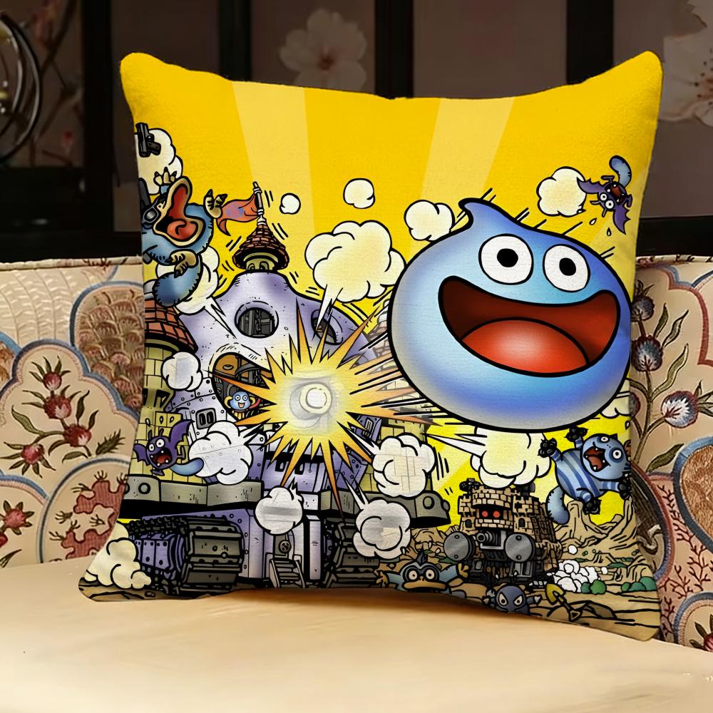 Dragon Quest Heroes Rocket Slime Pillow Case Pillowcase, Double-sided Printed, Sofa Cushion, Bedroom Headboard Pillow