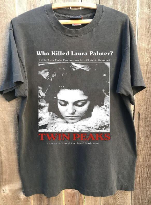 Vintage Twin Peaks Movie Shirt Rare Design Charcoal Unisex Shirt KH16087 XL