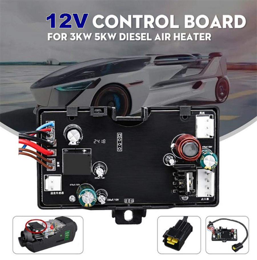 3Pcs Car Air Diesel Heater 3KW 5KW 12V Motherboard Controller Board Monitor With LCD Switch Remote Controller