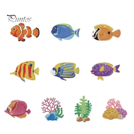 

DIY алмазная живопись кулон креативная форма яркий цвет сверкающий DIY вышивка ремесло оконный подвесной орнамент E