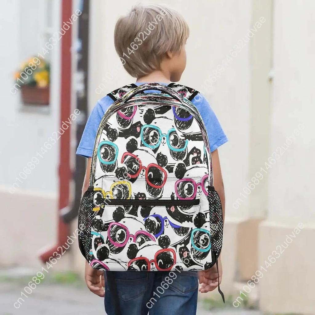 Cute Panda School Backpack for Teen Student Bookbag Animal Laptop Backpack Casual Travel Daypack Computer Bag Schoolb
