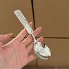 304 Stainless Steel Dinner Spoon Dessert Ice Cream Spoons Restaurant Tableware Soup Scoops Kitchen Coffee Drinking Spoon