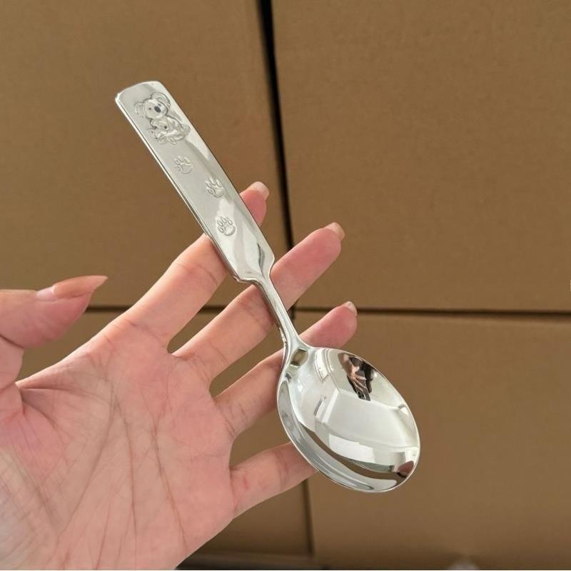 304 Stainless Steel Dinner Spoon Dessert Ice Cream Spoons Restaurant Tableware Soup Scoops Kitchen Coffee Drinking Spoon