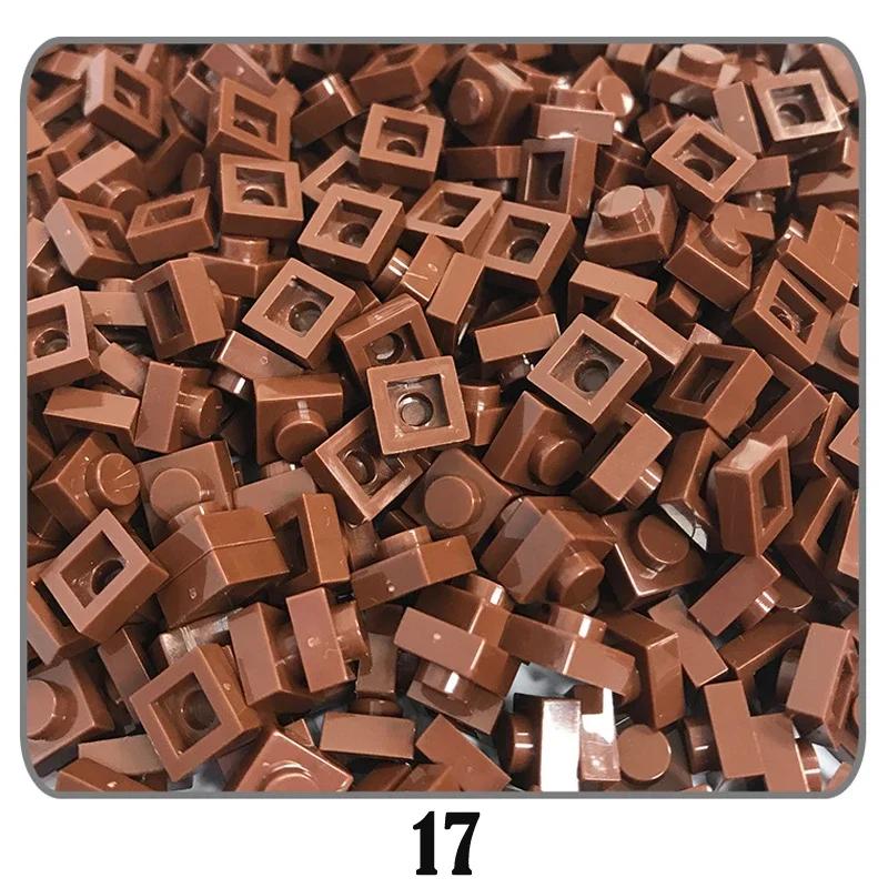 

Non-Toxic 550Pcs/Lot 100G Plate 1X1 Building Block Moc Parts Diy Pixel Art Qr Code Brick Mosaic Kids Toys 52Colors Compatible With Lego
