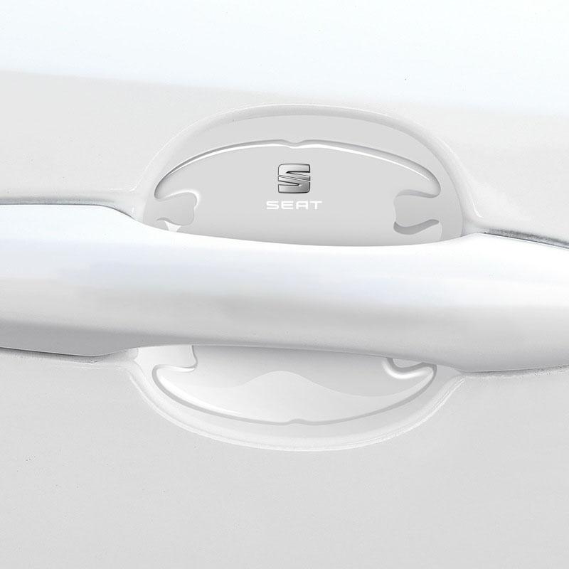 Car Body Anti-Collision Protection Strip Auto Door Handle Bowl Anti-Scratch Sticker for Seat Leon FR Altea Ibiza Toledo Cordoba Arona Ateca Alhambra