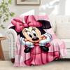1pc Flannel Minnie Mouse Pink Polka Dot Bedding Throw Blanket Sofa Cover Gift Home Decor Lightweight Soft Warm