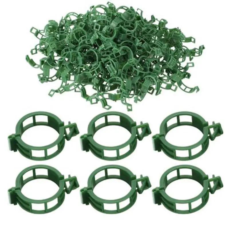 50-200Pcs Plant Support Clips Fixtureplastic Garden Vine Strapping Clip For Climbing Plantstomatograpeplants Stalks Holder
