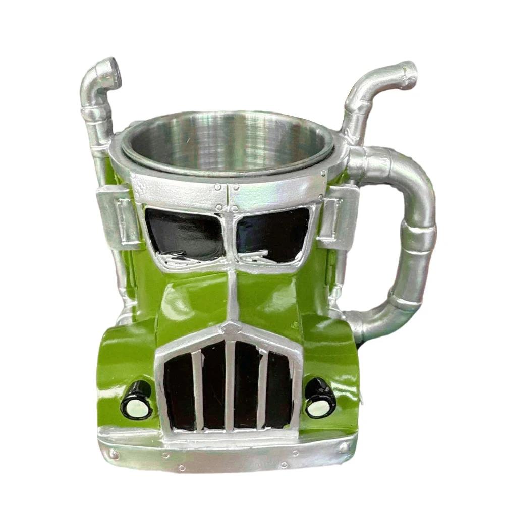 Semi-Truck Coffee Mugs Creative Truck Coffee Cup Resin Coffee Mug Gifts for Coffee & Truck Lovers
