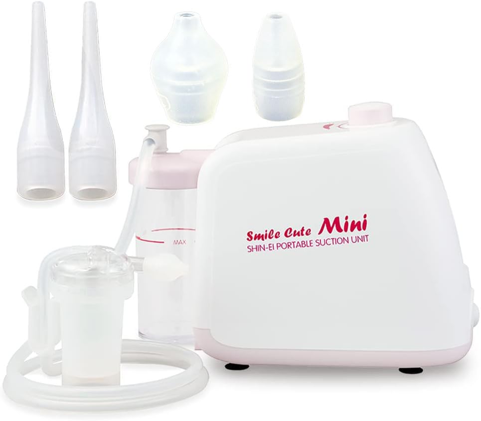 Shinsei Industry Smile Cute Mini and Other Aspirators Compatible Olive Long Compatible with All Nasal Aspirators KS-100 (2 Pieces)