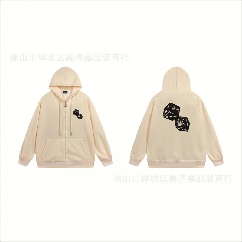 Mens Oversized Zip-Up Hooded Sweatshirt Casual Streetwear Cotton Pullover Fall