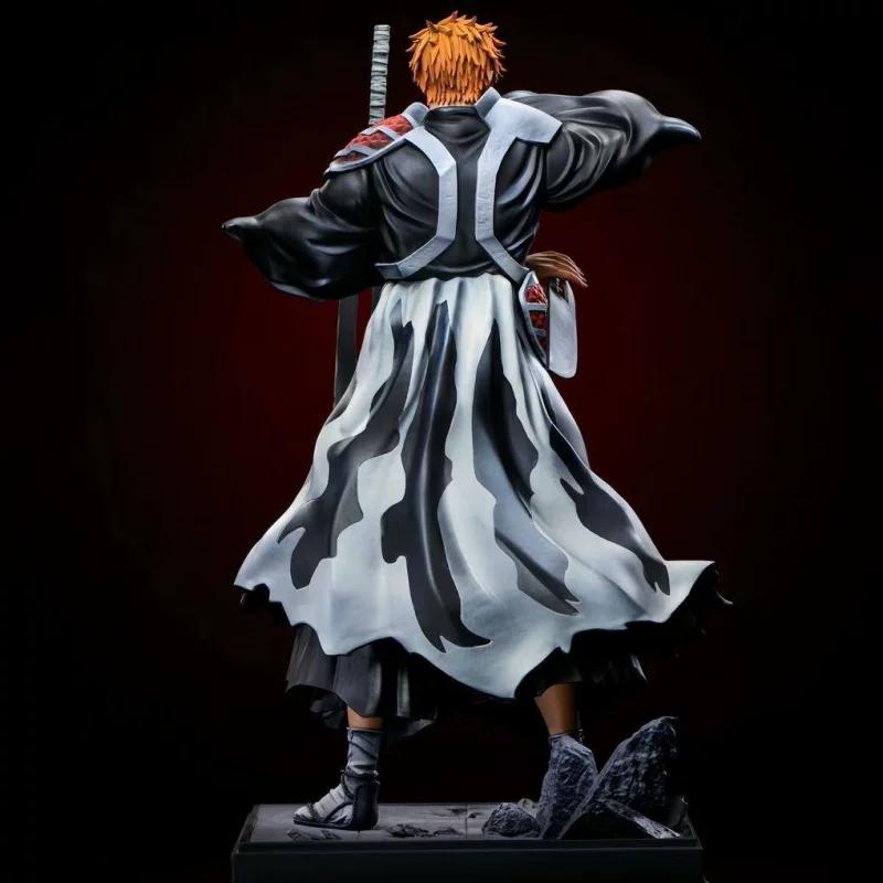 35cm Bleach Dual Blades Ichigo Kurosaki Figure Thousand-Year Blood War Anime Statue Desktop Ornament Collect Model Toy Boys Gift