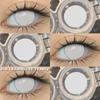 COD EYESHARE RAVEN BLACK Cosplay Contact Lenses Blood-red Halloween Eye Makeup Lens White/Black Crazy Cosplay Softlens