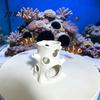 High Quality Fish House Cave 2Pcs 3D Printed Aquarium Tree Stump Shelter, Tank Landscaping Creative Ornaments, Multiple Holes Hiding for Artistic