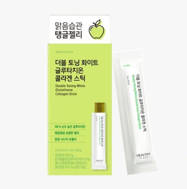 Healthy Place Dvojitě tónující bělící tyčinka s glutathionem a kolagenem (14 dní)