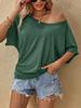 2024 European & American Women's Loose Batwing Casual Top