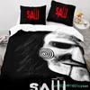 Horror Saw Movie Bedding Set Boys Girls Twin Queen Size Duvet Cover Pillowcase Bed Kids Adult Fashion Home Textileextile