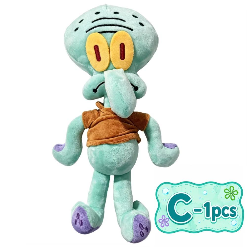 2027 Spongebob Patrick Star Eugene H. Krabs Gary the Snail Plush Toy Throw Pillow Halloween Decorations Birthday Gift Boy