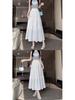 2024 Summer White A-Line High Waist Cake Skirt for Women