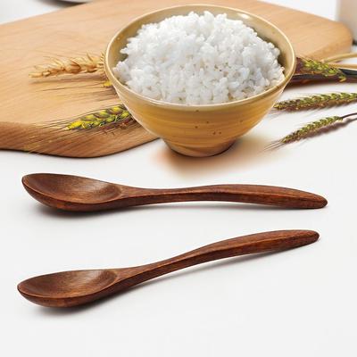 New Bamboo Soup Japanese Style Teaspoon Mini Wooden Spoon