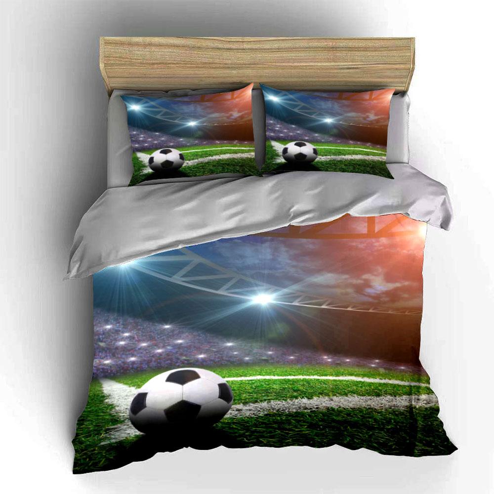 Soccer Ball Set For Matches Multiple Sizes Kid'S And Adults' Bedroom Exquisite 3Pc Bedding Set, Gift