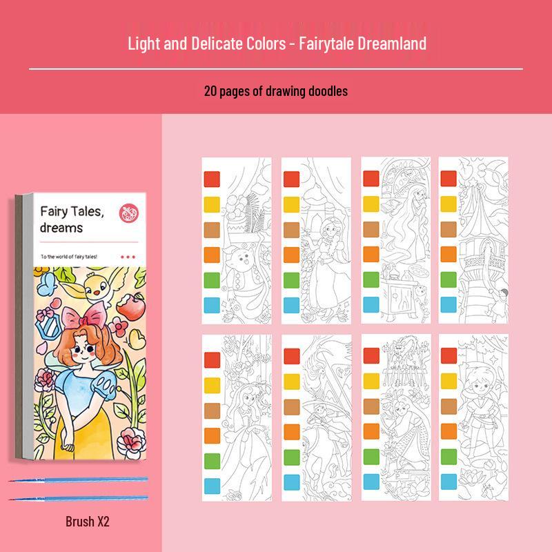 Portable Baby Doodle Book: Educational Watercolor Painting for Kids - Just Add Water