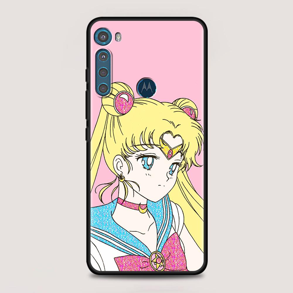Anime Girl Magic Girl For MOTOROLA One Fusion Case for Moto G10 G9 G8 Plus Play Power One G20 G30 G40 G50 G60 Edge20 Phone Shell