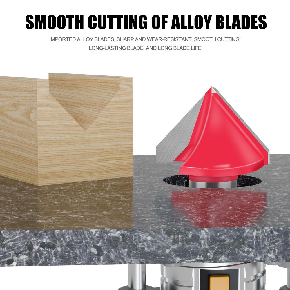 90 Degree 120 Degree V Knife 3d Woodworking Knife Tool Alloy Chamfering Knife Chamfering Knife 90 Degree Engraving Machine Tool Milling Cutter