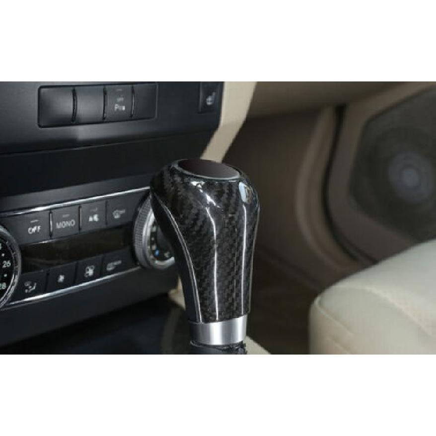 Dry Carbon Fiber Gear Shift Knob Shifter Lever For Benz G-Class 2009-2011 Trim