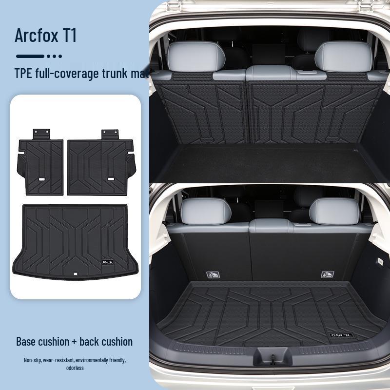 Jihu T1 Trunk Mat - TPE Tail Box Mat for Car Interior Decoration, Fit for 26 Models.