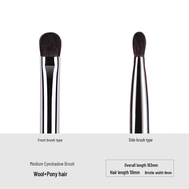 Ebony Wood Animal Hair 40-Piece Makeup Brush Set for Eyeshadow and Blush