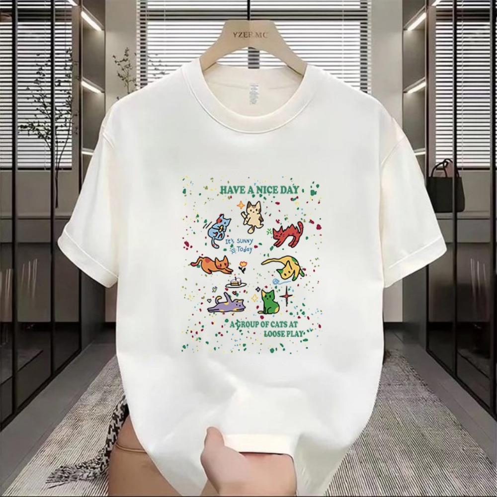 

Summer Black Tee Top Print Harajuku Animal Skull Funny Casual Round Neck Short Slee Top Tee Shirt Loose O-neck Short Women Top XL